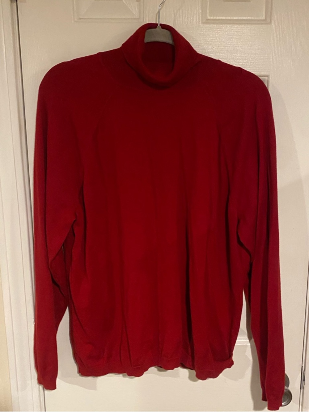 Women’s Classic Red Turtleneck Sweater